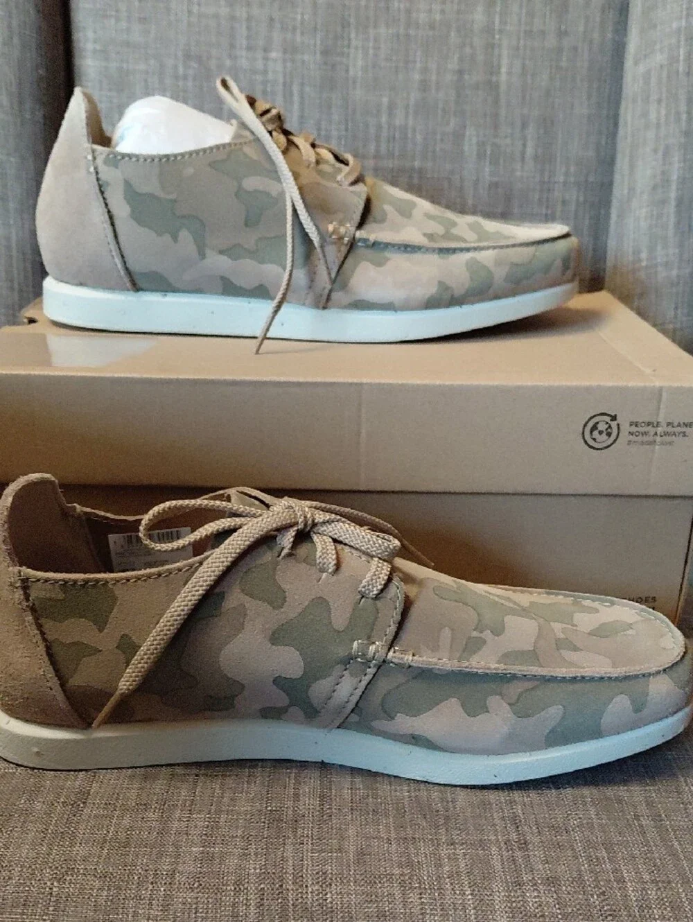Men's Clarke Shacrelite Low Casual Lace-Up  Loafers - Camouflage Size 9.5